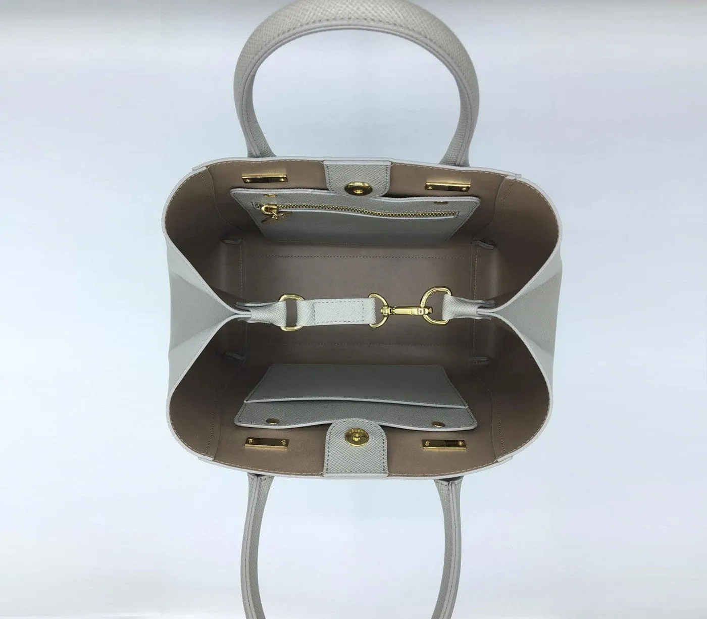 Jane Vegan Leather Handbag | Grey