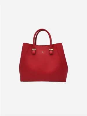 Jane Vegan Leather Handbag | Red