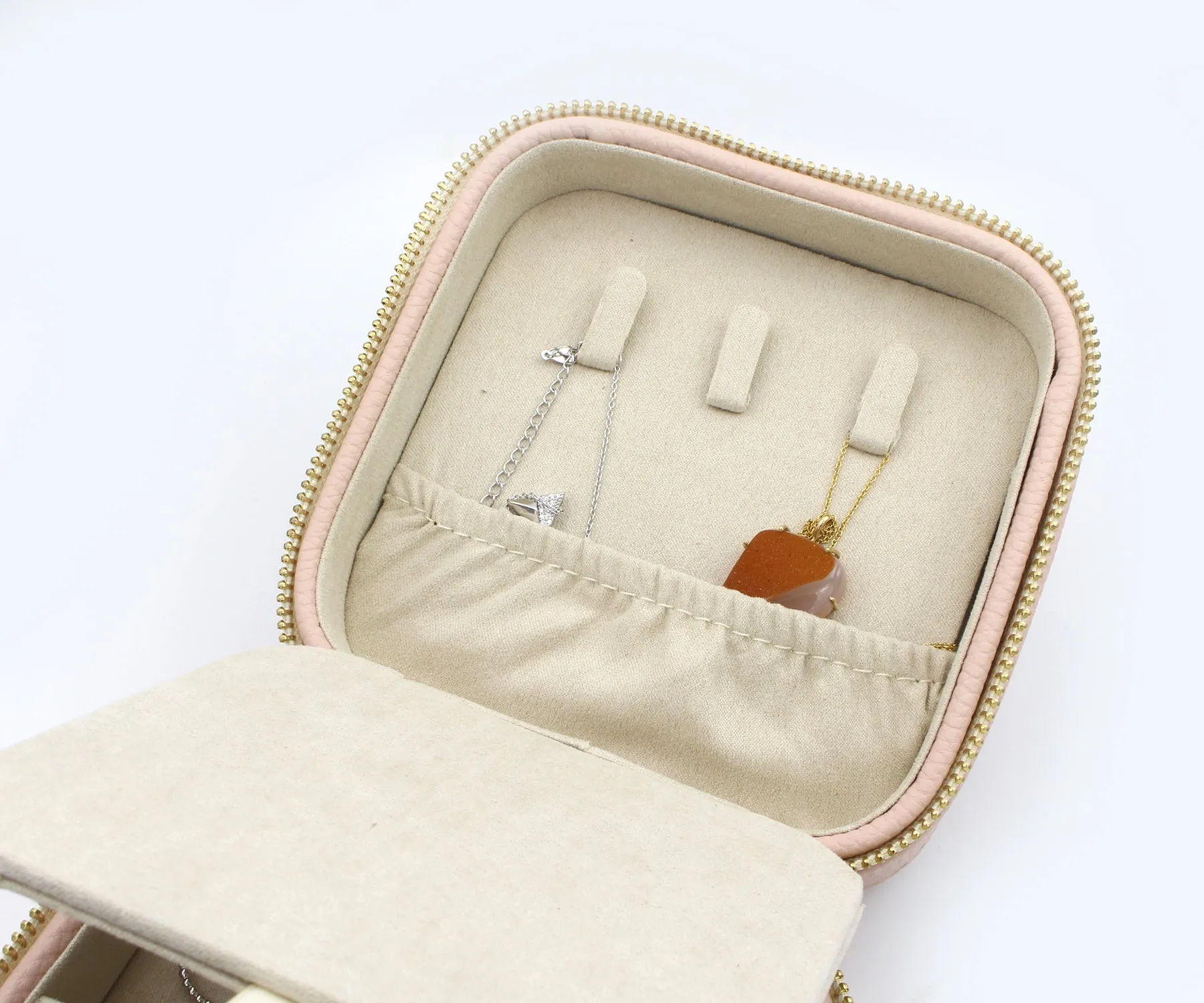 Jewelry Travel Case Rose Gold