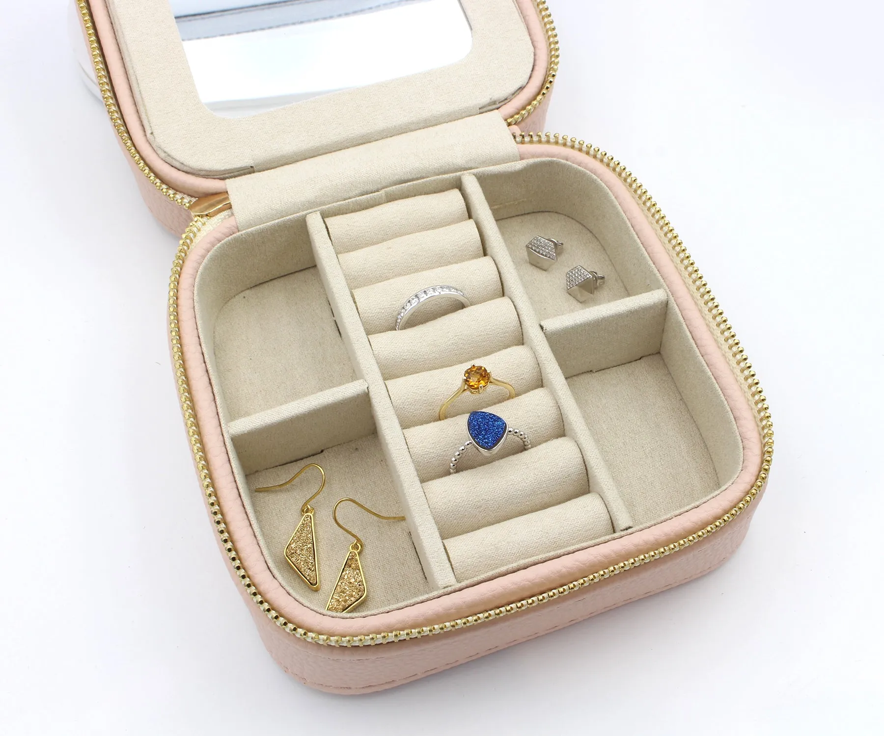 Jewelry Travel Case Rose Gold