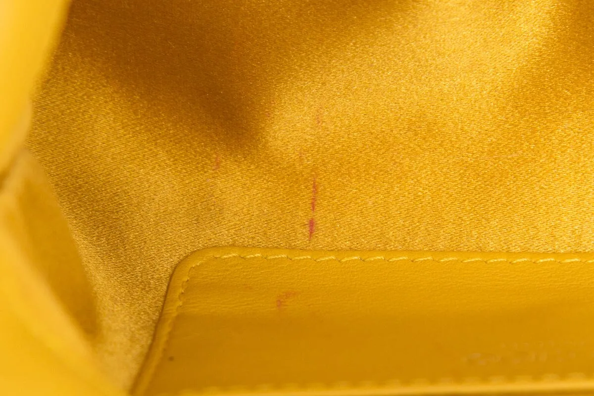 Jimmy Choo MADELINE Yellow Faux Fur Cross-Body