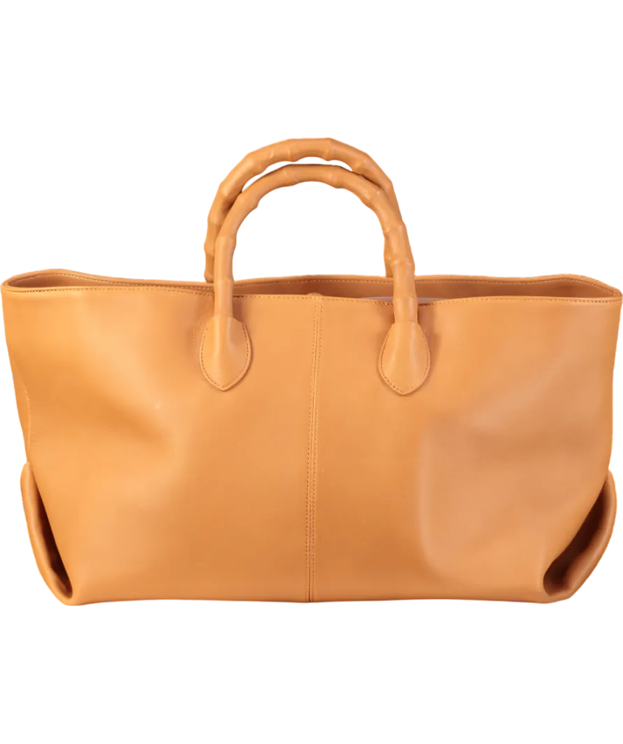 J.Mclaughlin Brown Melissa Leather Tote Bag One Size