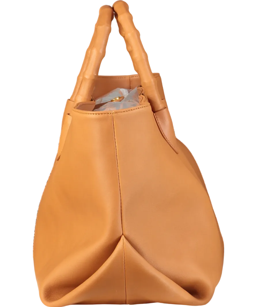 J.Mclaughlin Brown Melissa Leather Tote Bag One Size