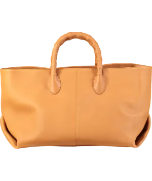 J.Mclaughlin Brown Melissa Leather Tote Bag One Size