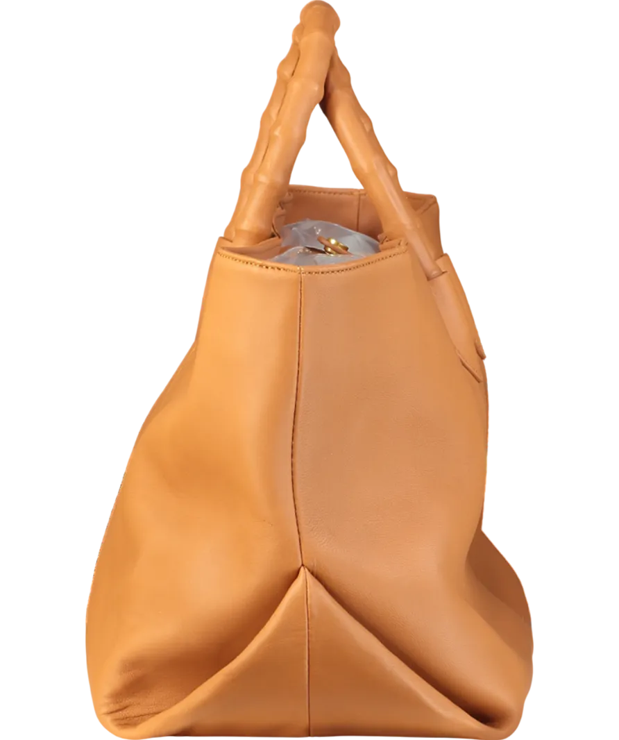 J.Mclaughlin Brown Melissa Leather Tote Bag One Size