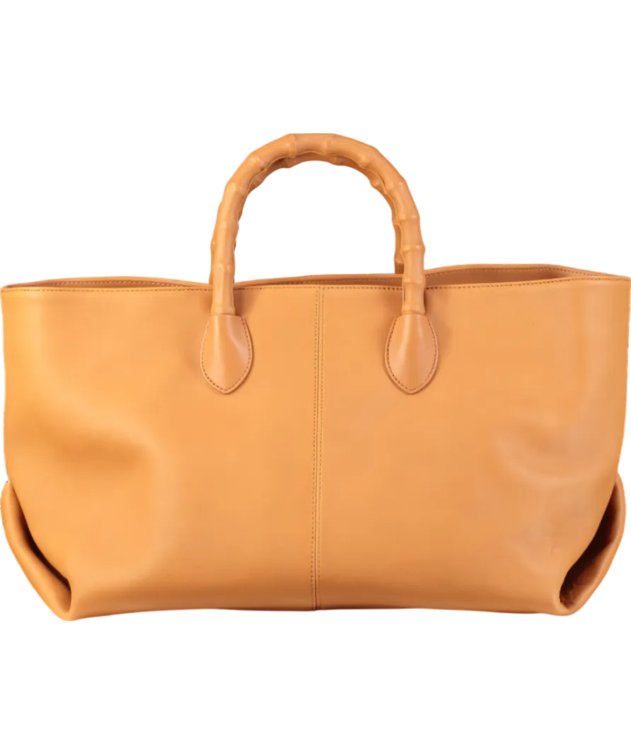 J.Mclaughlin Brown Melissa Leather Tote Bag One Size
