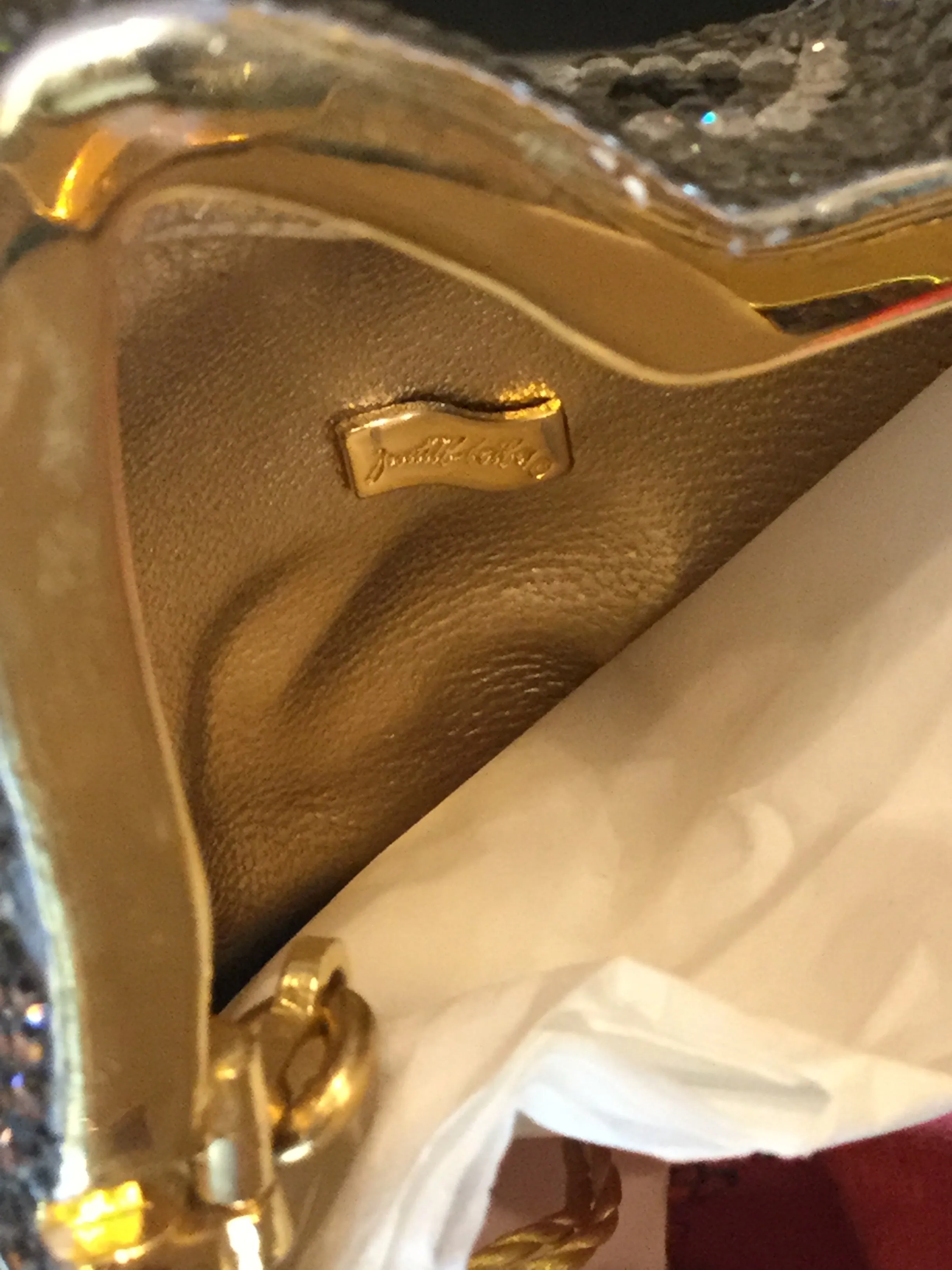 Judith Leiber Minaudiere Maneki Neko Waving Cat Bag Purse in Box