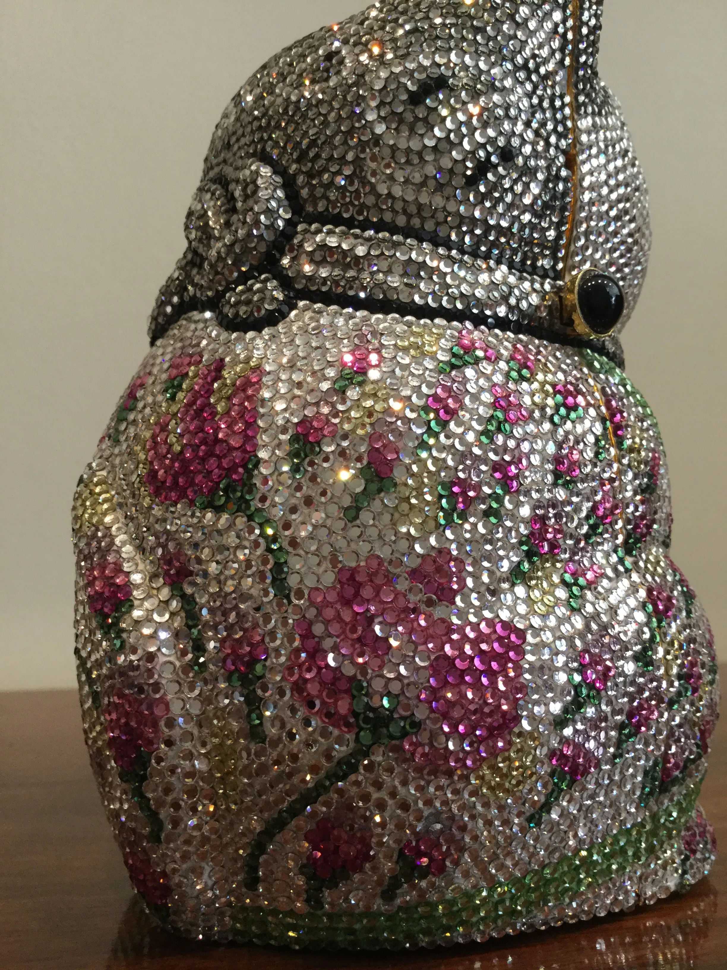 Judith Leiber Minaudiere Maneki Neko Waving Cat Bag Purse in Box