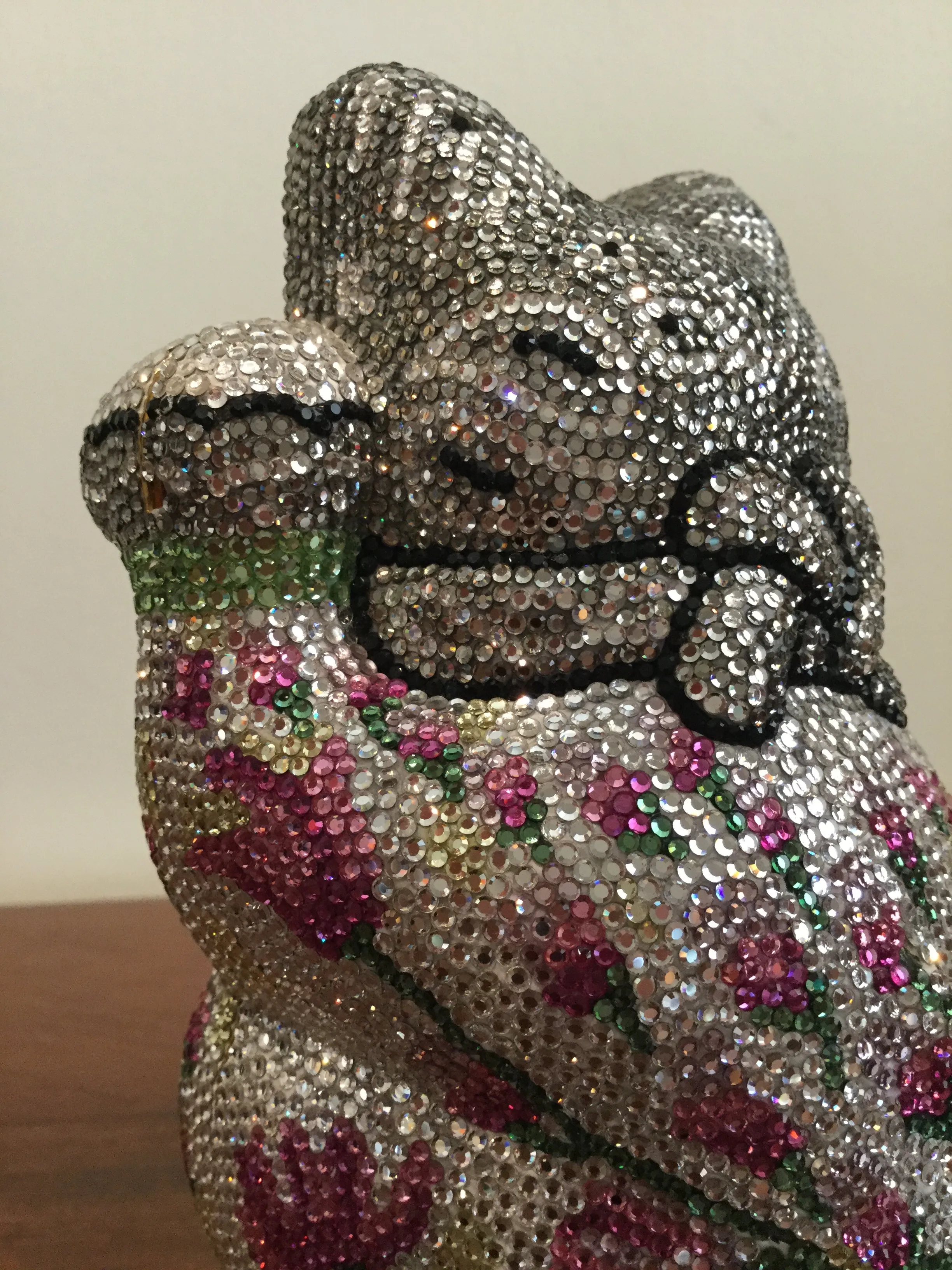Judith Leiber Minaudiere Maneki Neko Waving Cat Bag Purse in Box