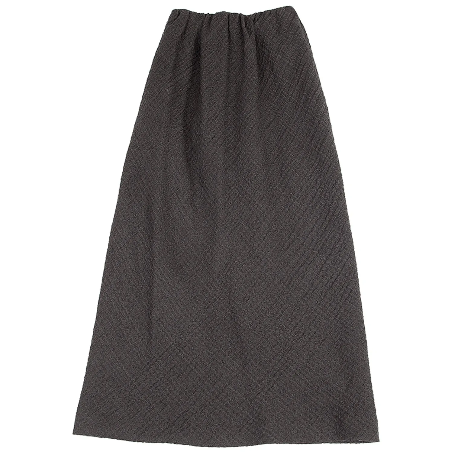 JURGEN LEHL Charcoal Grey Wool Silk Knit Design Skirt