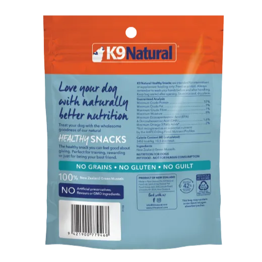 K9 Natural - Freeze Dried - Green Lip Mussel  - Treats 50g
