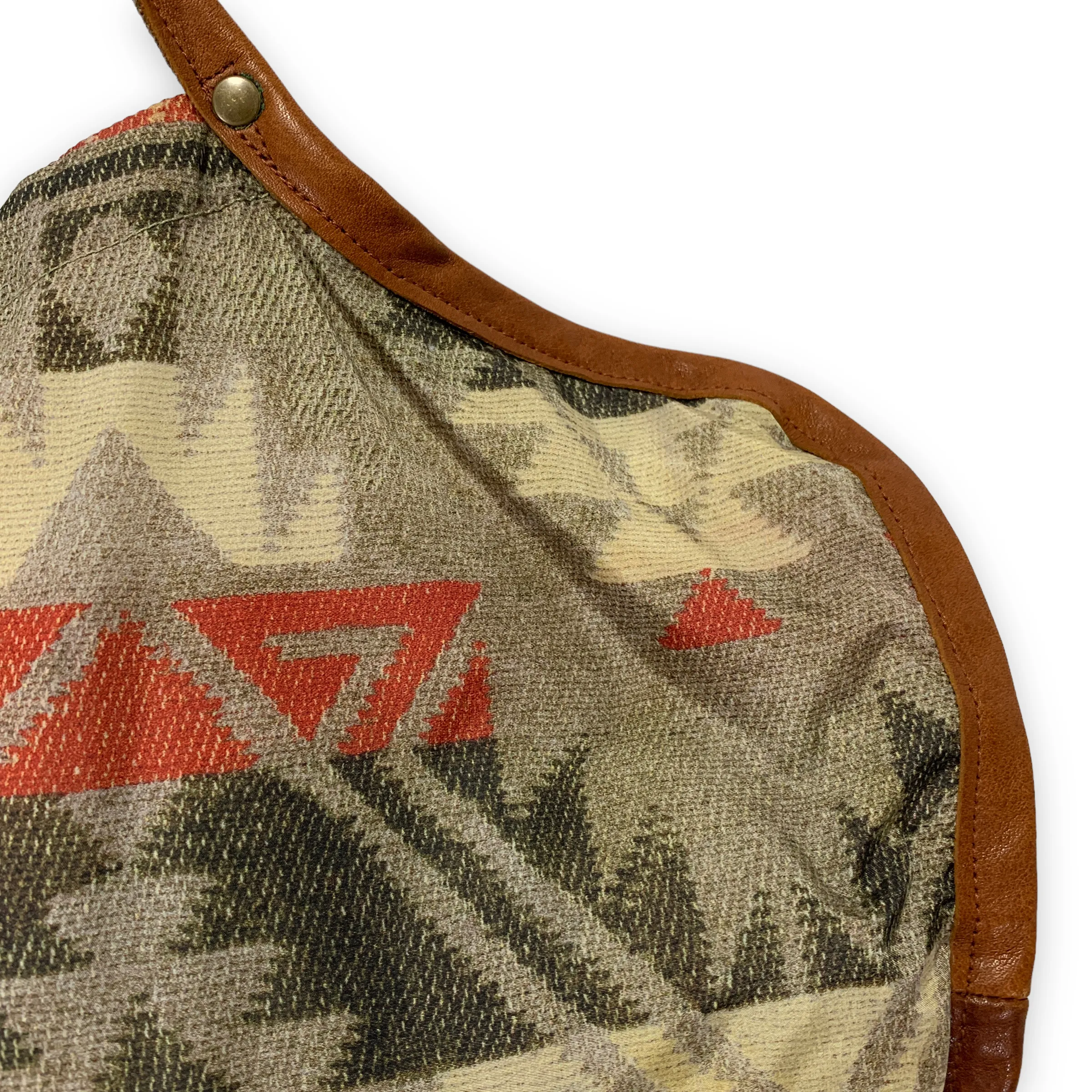 Kapital Nylon Leather Native Print Tote Bag