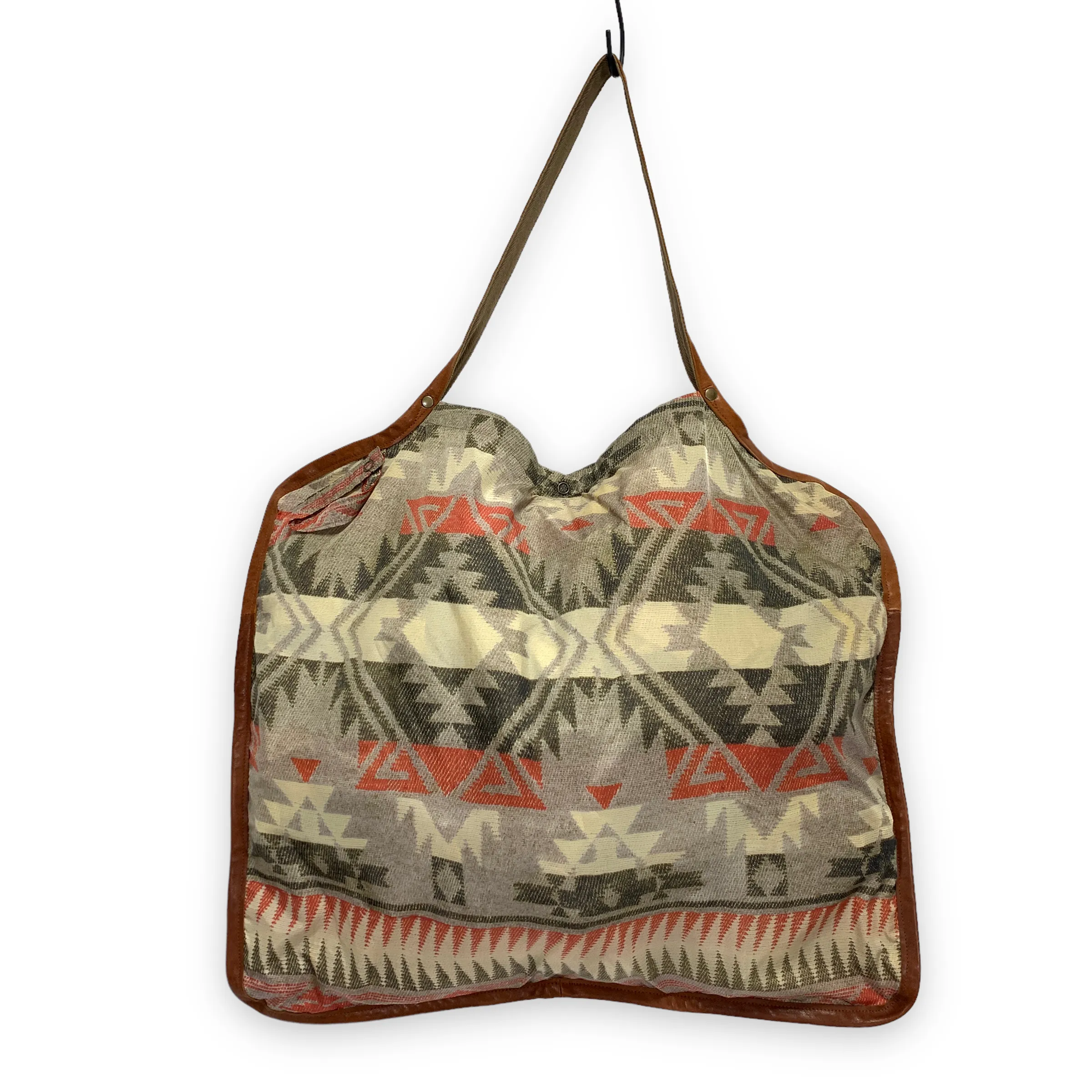 Kapital Nylon Leather Native Print Tote Bag
