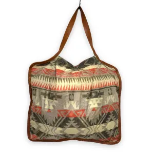 Kapital Nylon Leather Native Print Tote Bag