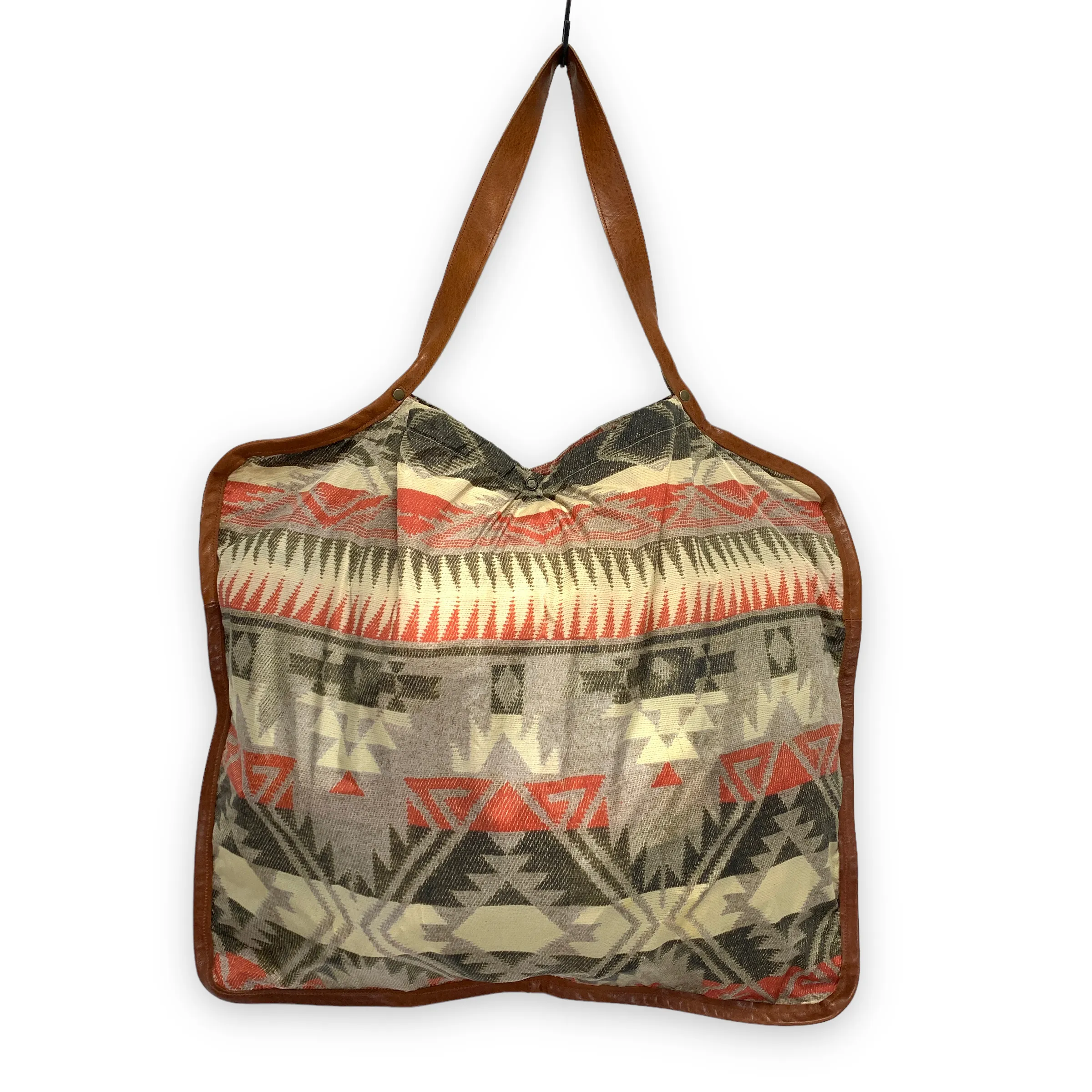 Kapital Nylon Leather Native Print Tote Bag