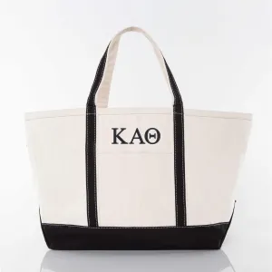 Kappa Alpha Theta Large Canvas Tote Bag