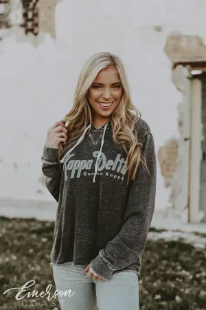 Kappa Delta Gray Distressed Hoodie