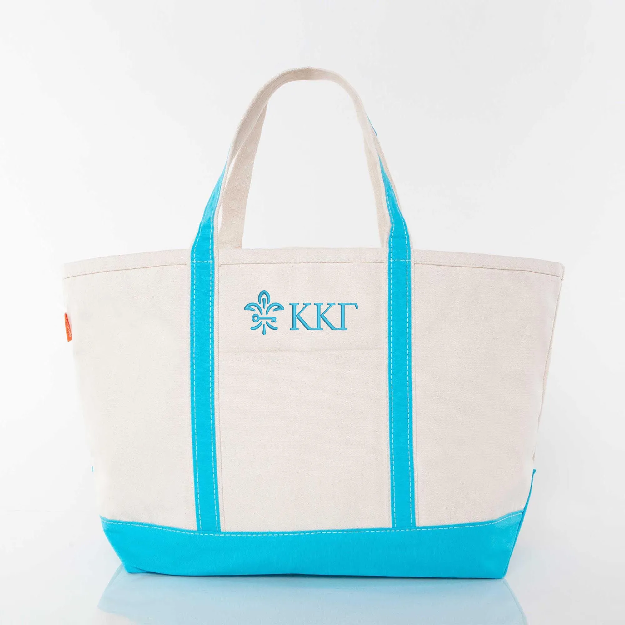 Kappa Kappa Gamma Large Canvas Tote Bag - Fleur