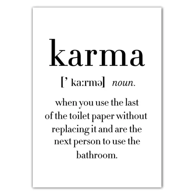 Karma Compilation of Unframed Canvas