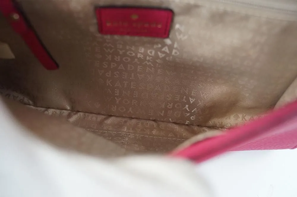 Kate Spade Kari Perri Lane Pink Leather Crossbody Shoulder Bag TT391
