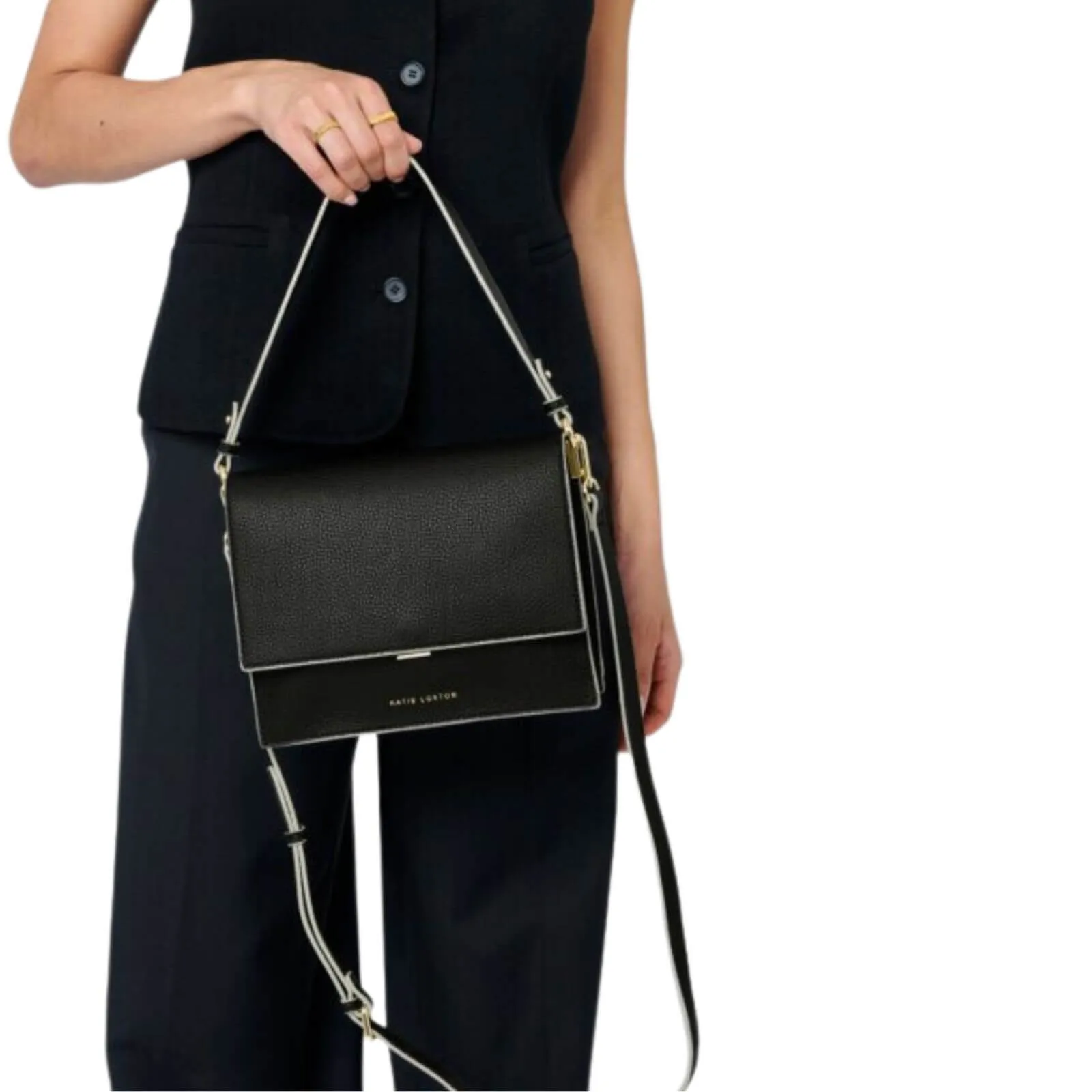 Katie Loxton Orla Divided Crossbody Bag - Black