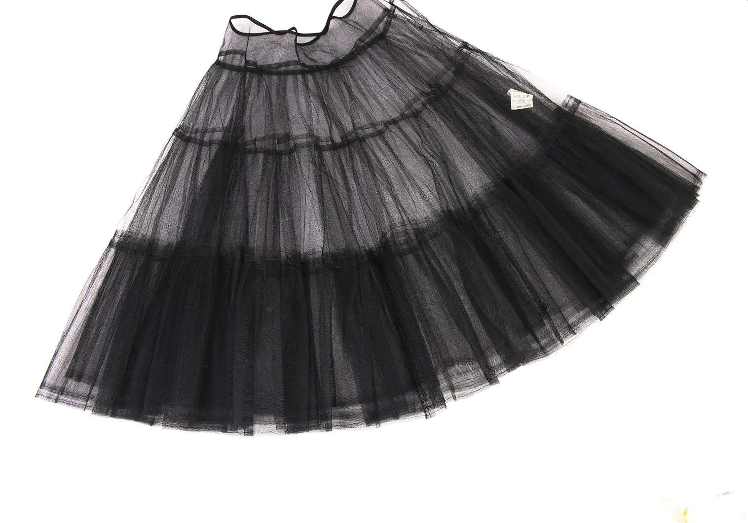 KEITA MARUYAMA Japan. Black Cutting Decoration Sleeveless Dress