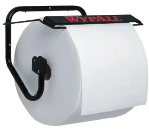 Kimberly-Clark Professional WypAll® Jumbo Wiper Dispenser, Wall, Metal, Black, 80579