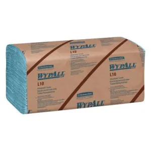 Kimberly-Clark Professional WypAll L10 Windshield Towels, 1-Ply, 9 1/10 x 10 1/4, 1-Ply, 224/Pack, 05123