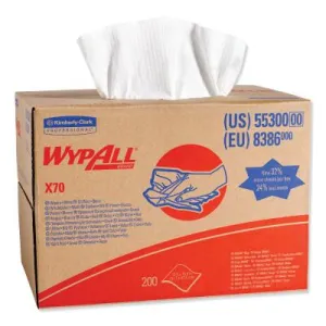 Kimberly-Clark Professional WypAll* X70 Wipe, BRAG Box, 12.5 in x 16.8 in, 55300