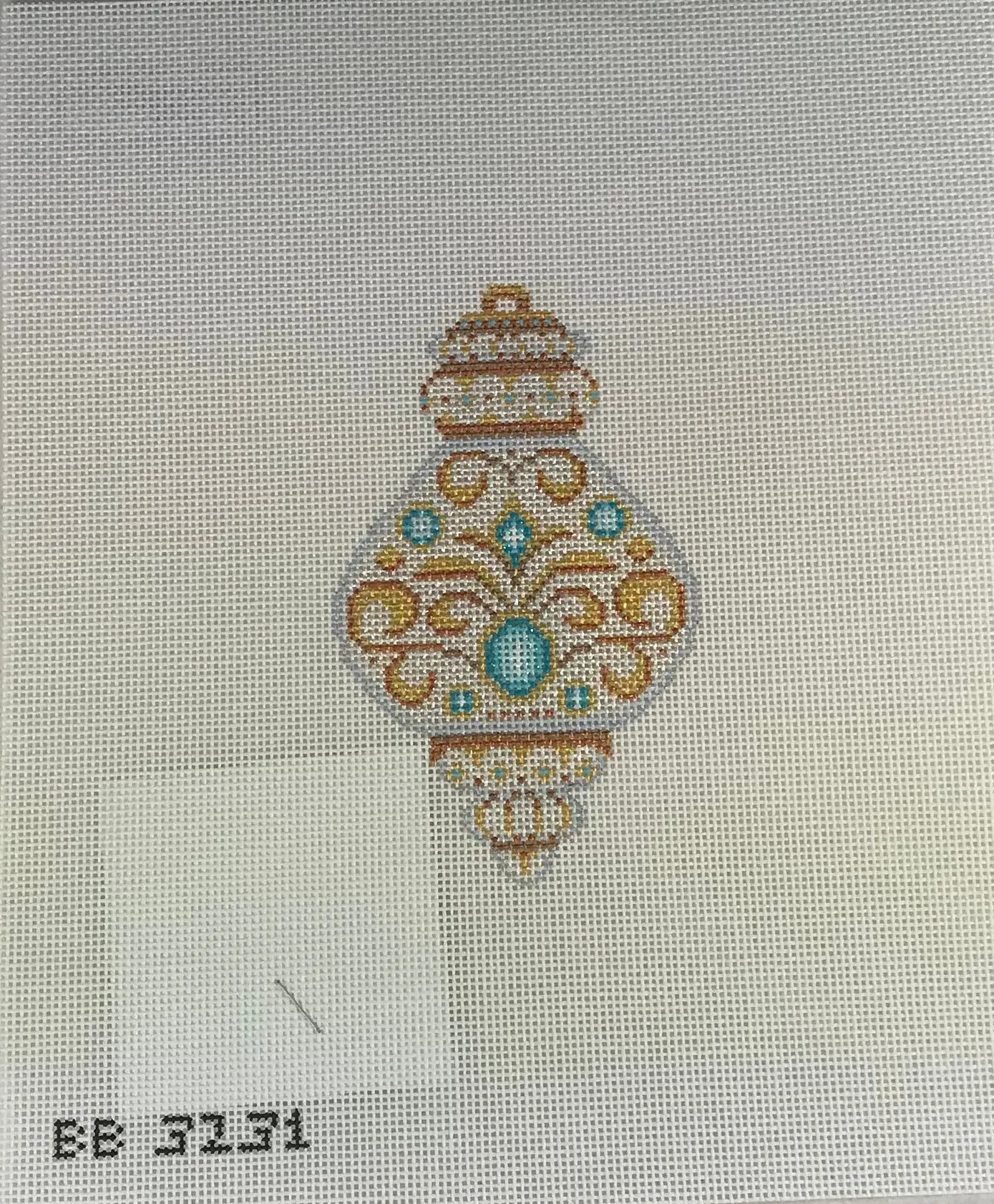 Kirk & Bradley BB3231 Teal Jewel Ornament