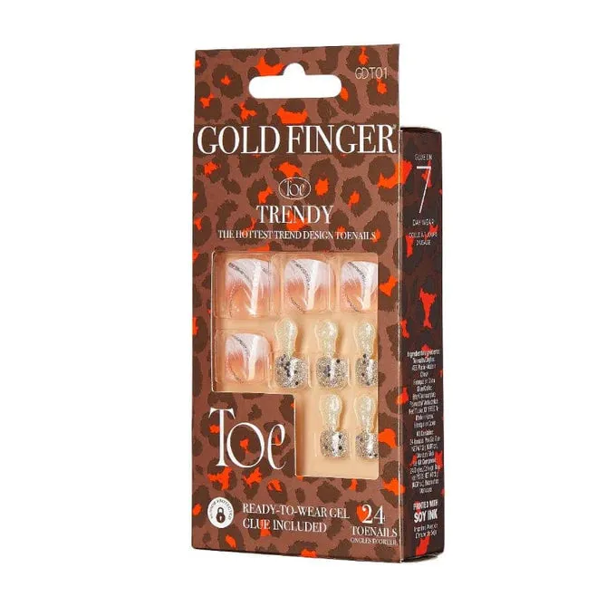 KISS Gel Gold Finger Trendy Toenails