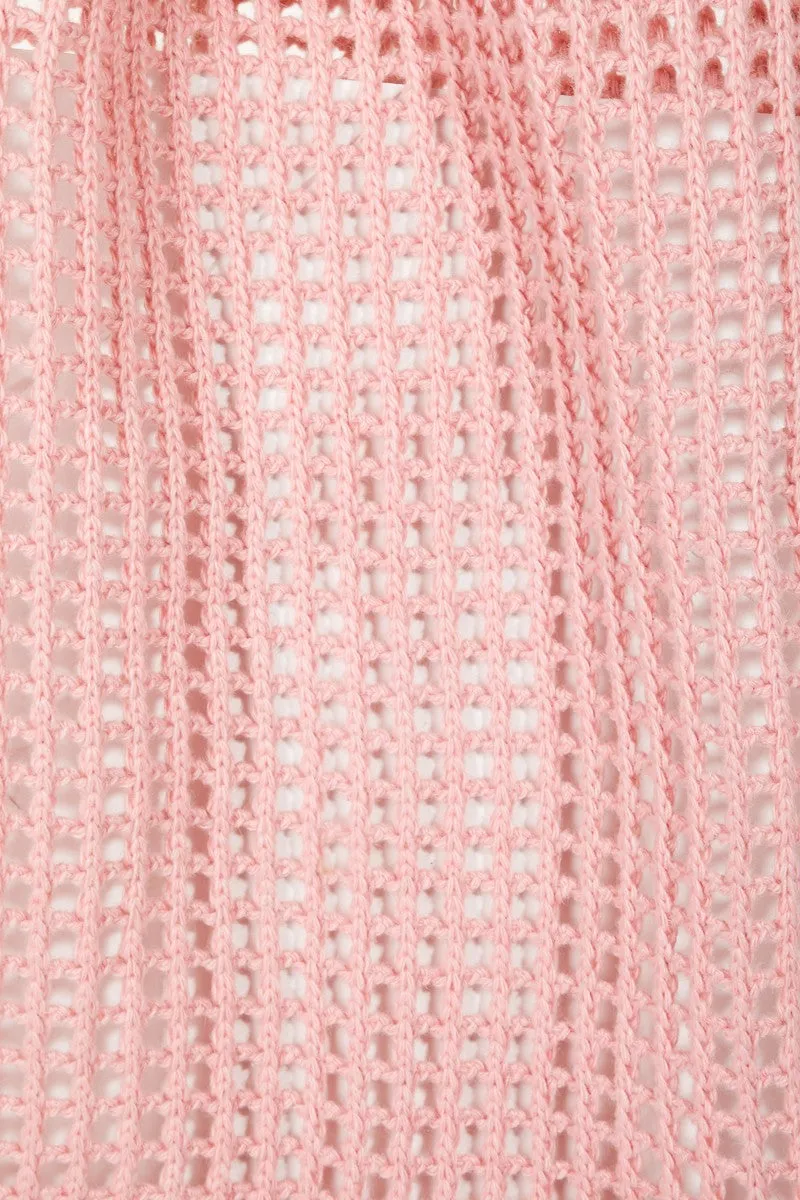 Knit Crochet Tote Bag