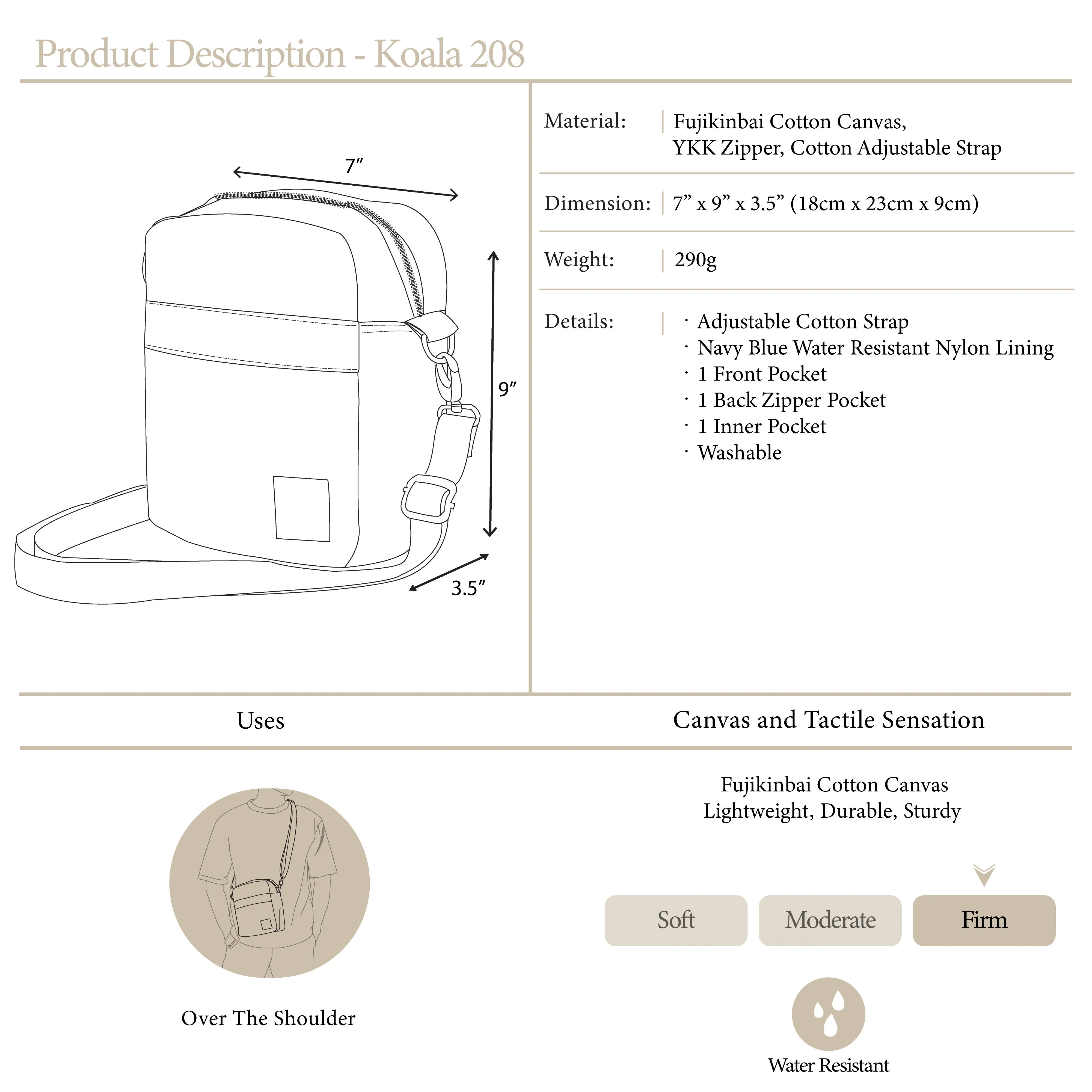 Koala 208 Christmas Green | Crossbody Bag