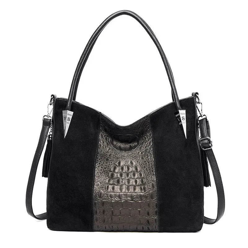 Large Capacity Bag Women's Autumn And Winter New Pattern Fashion Women's Bag Popular Frosted Women's Shoulder Bag Portable Bag