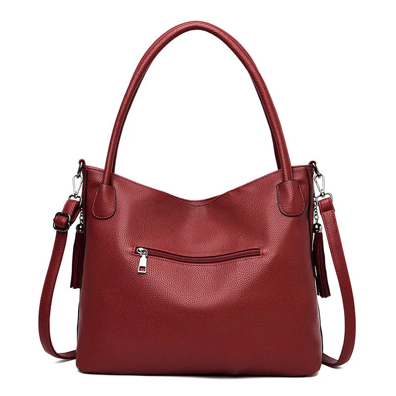 Large Capacity Bag Women's Autumn And Winter New Pattern Fashion Women's Bag Popular Frosted Women's Shoulder Bag Portable Bag