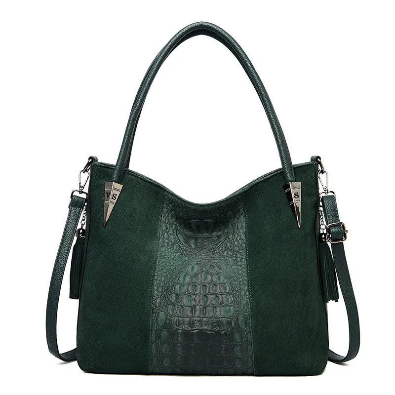 Large Capacity Bag Women's Autumn And Winter New Pattern Fashion Women's Bag Popular Frosted Women's Shoulder Bag Portable Bag