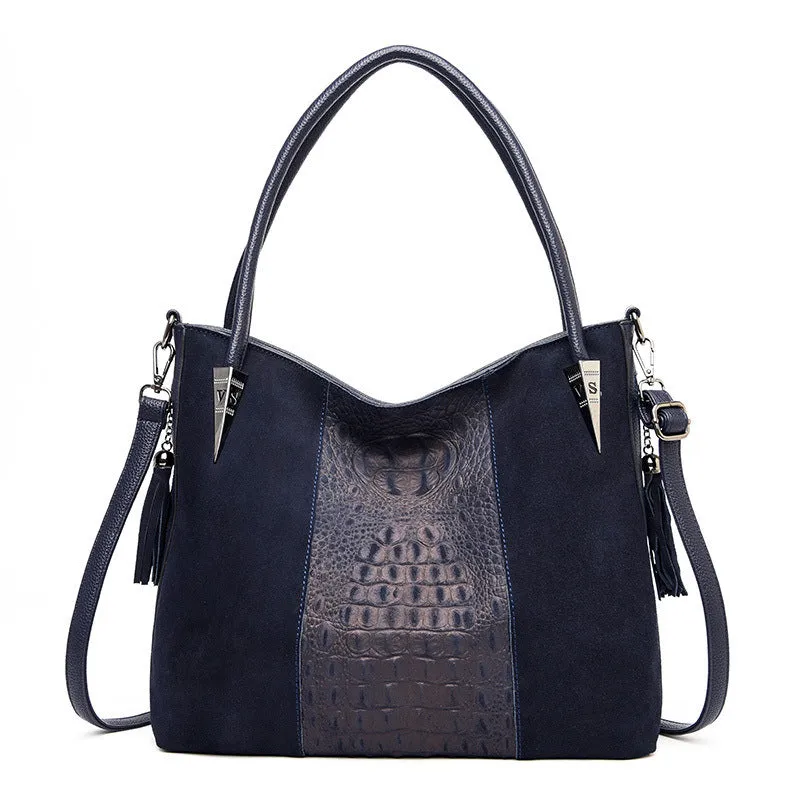 Large Capacity Bag Women's Autumn And Winter New Pattern Fashion Women's Bag Popular Frosted Women's Shoulder Bag Portable Bag