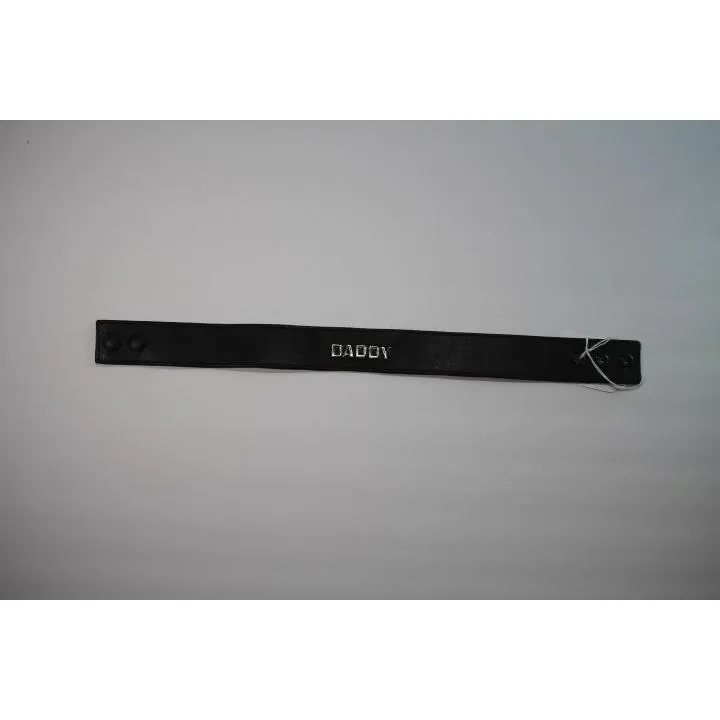 Large Leather Black Daddy Armband