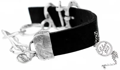 Leather & Silver Bracelet