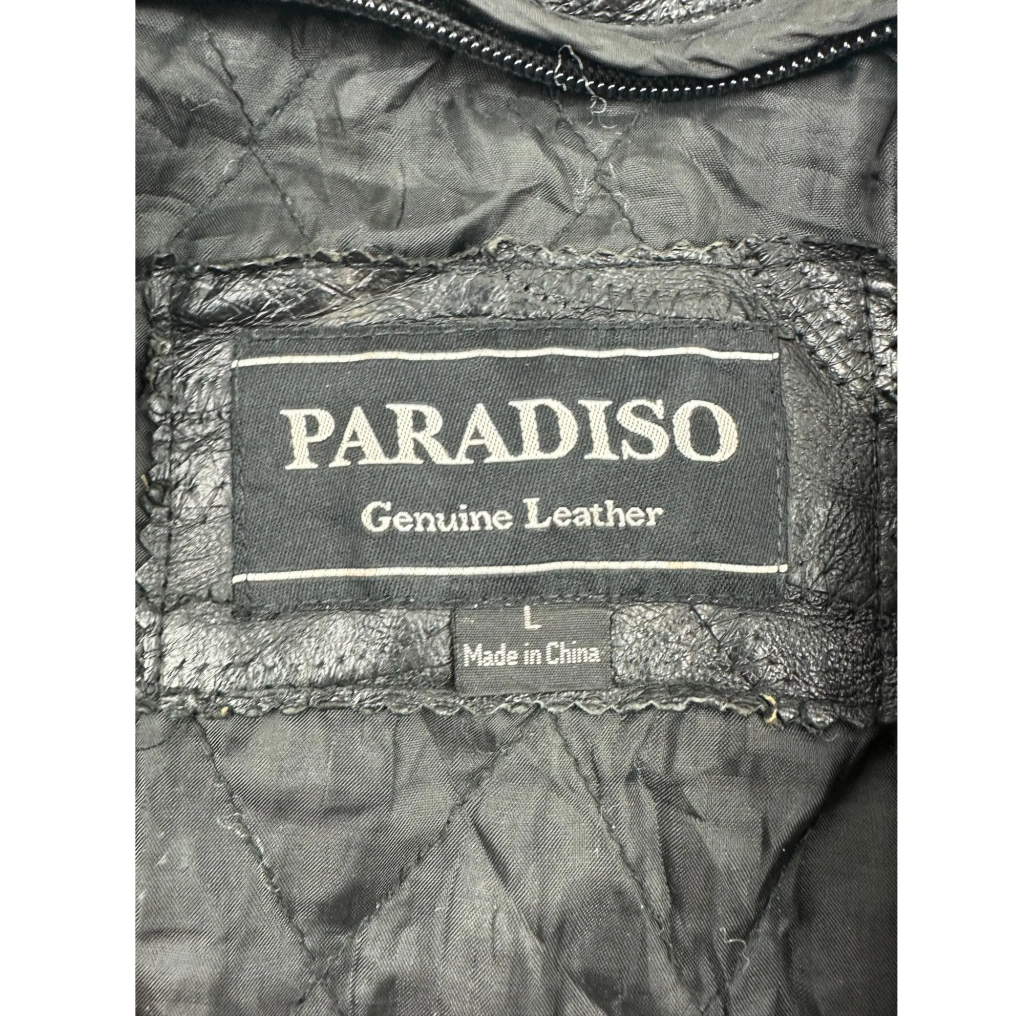 LEATHER CARS "FULL PRINT" JACKET - (L)