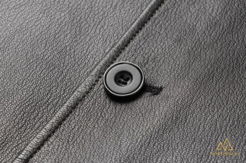 Leather Overcoat for men