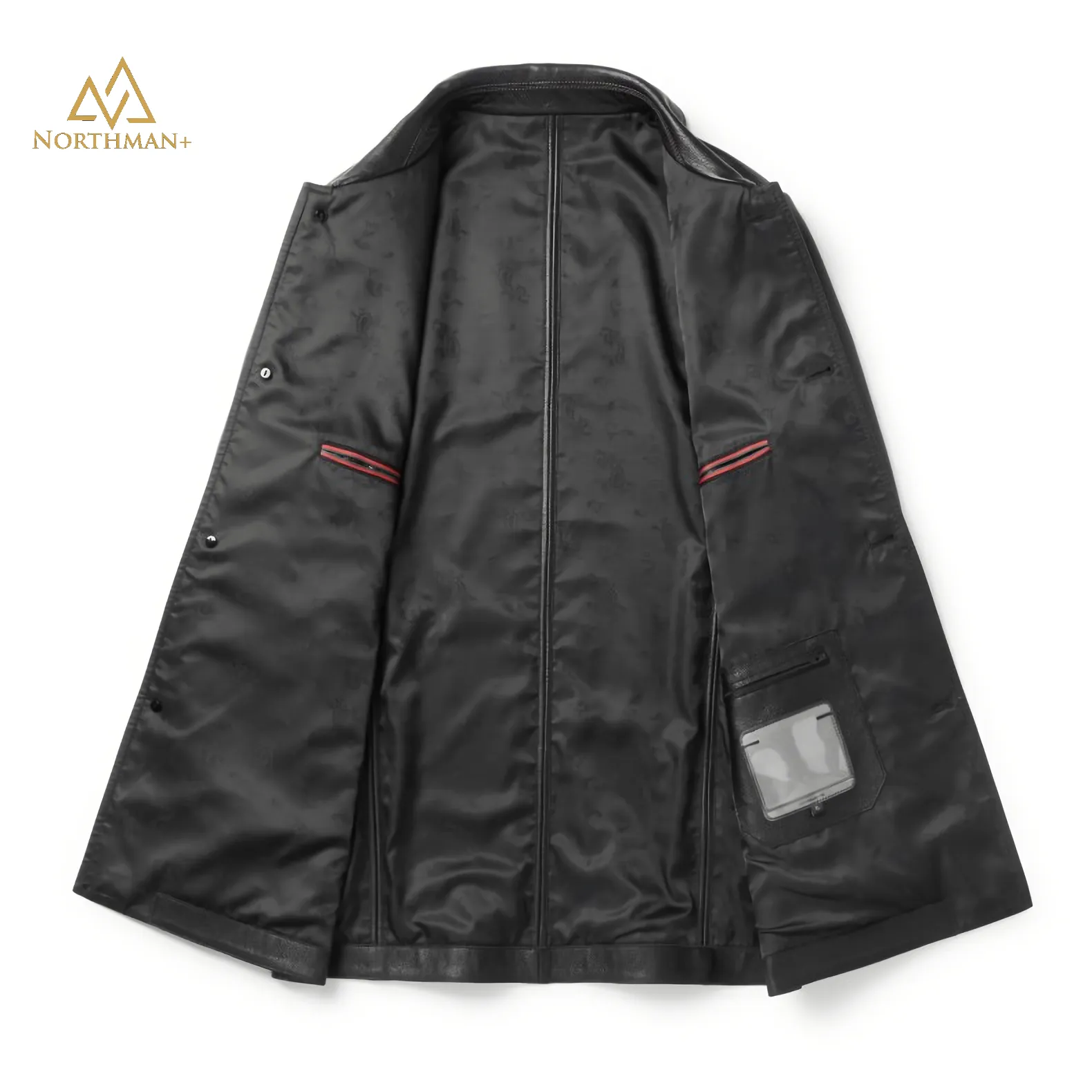 Leather Overcoat for men