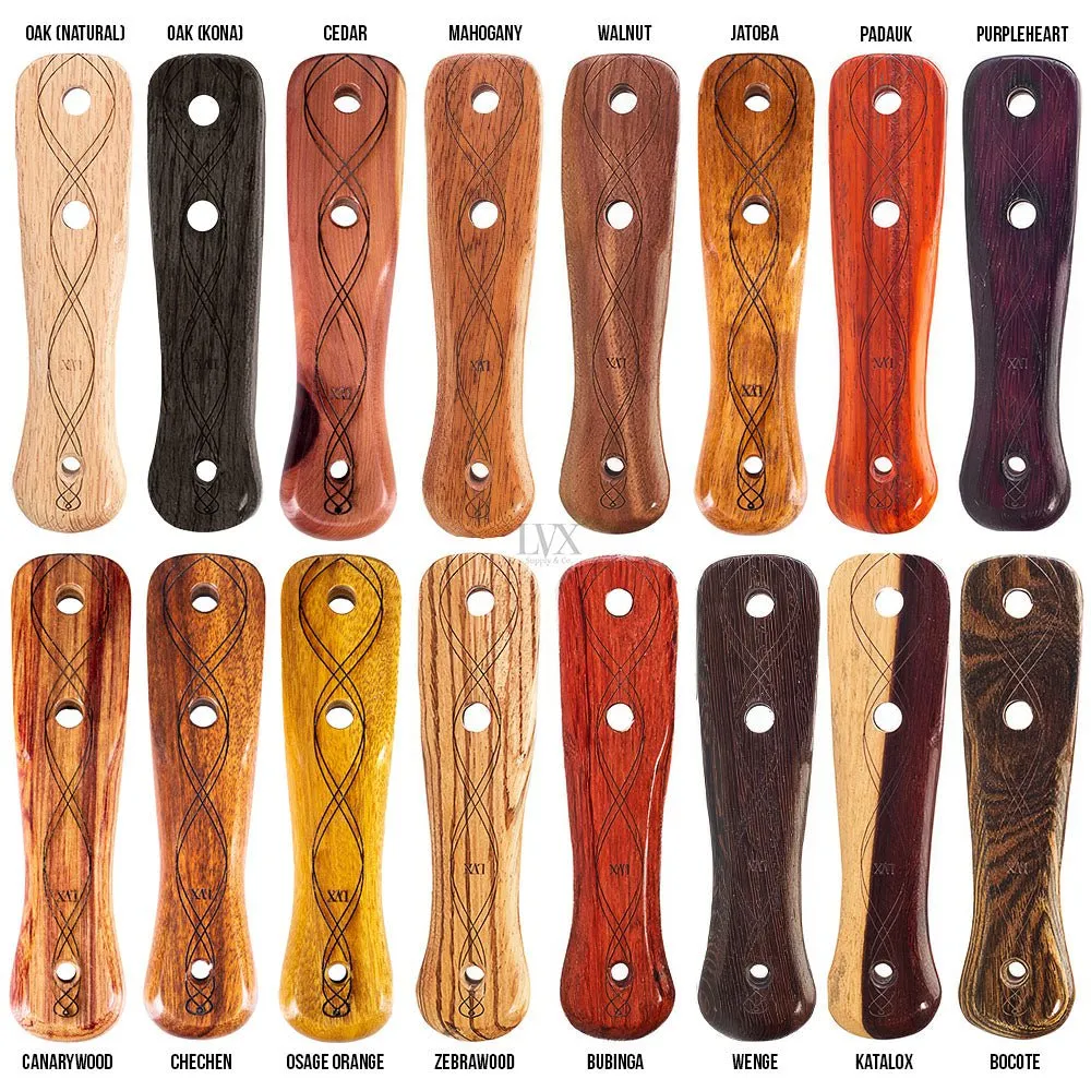 Leather Paddle w/ Floral Engraving