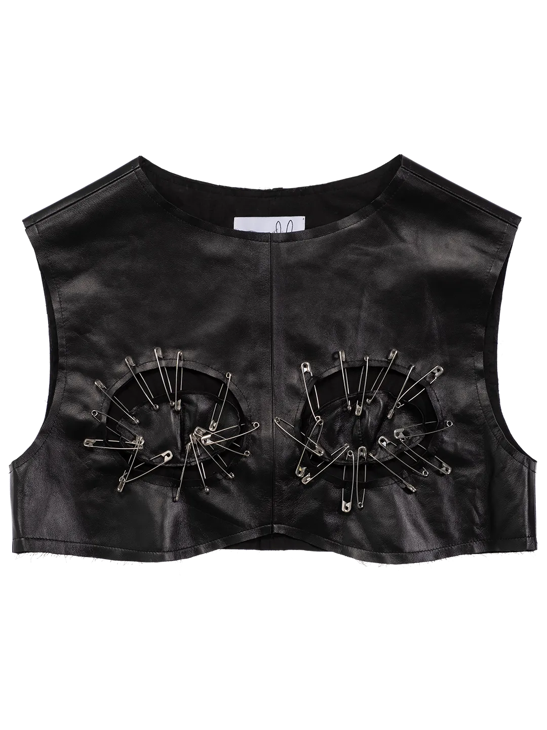 Leather Pin Top