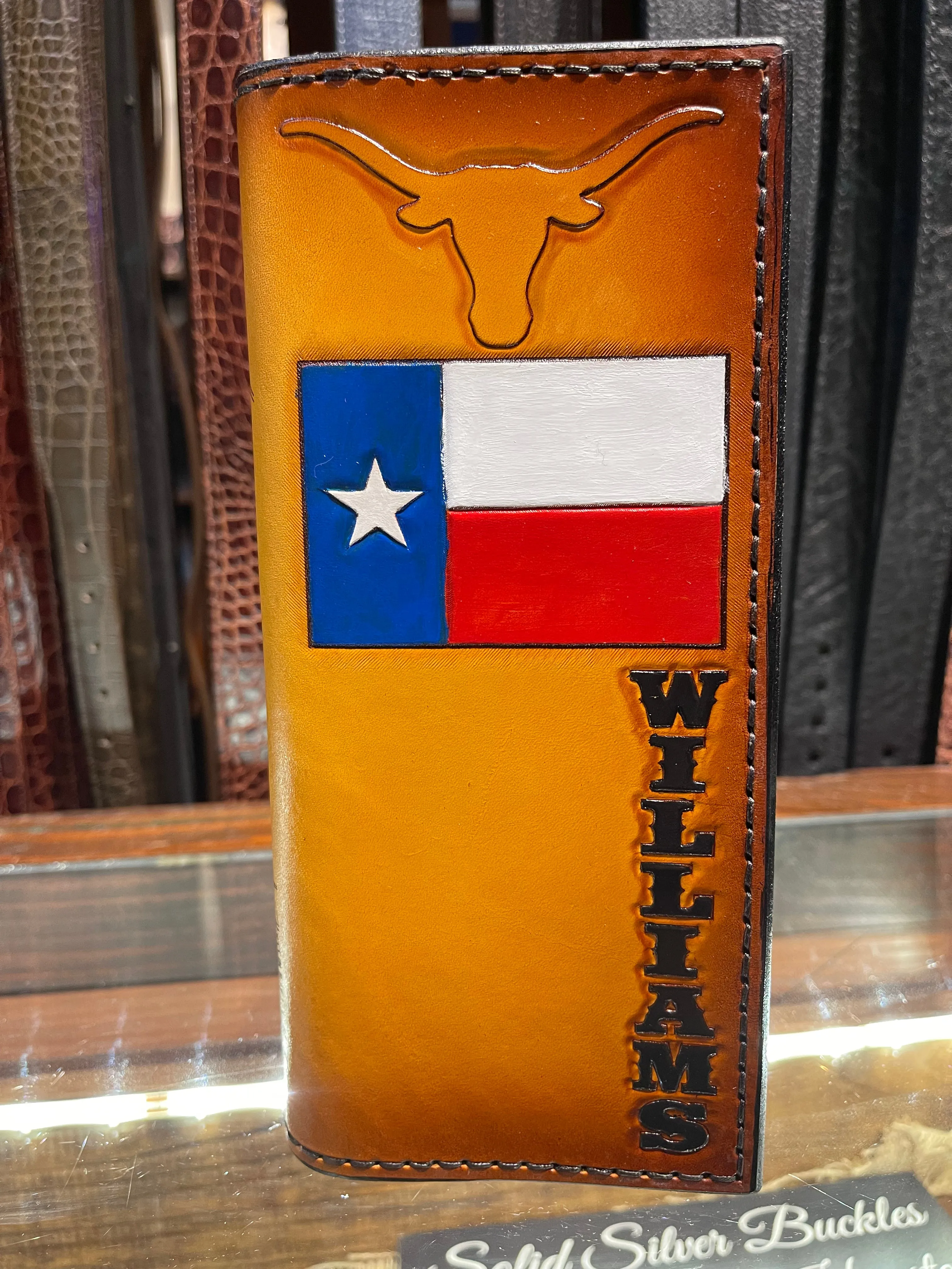 Leather Tally Book - Custom Handmade