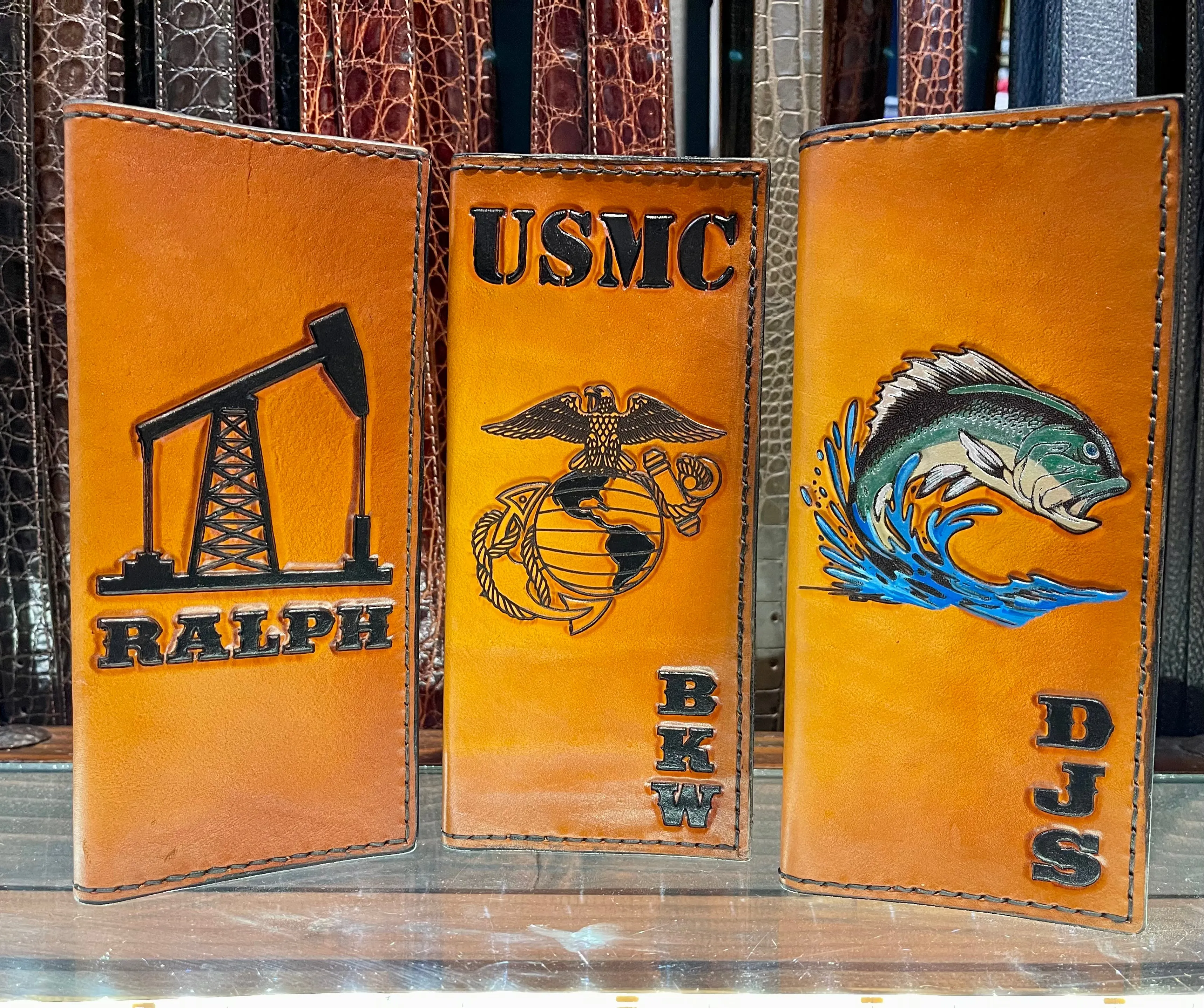 Leather Tally Book - Custom Handmade
