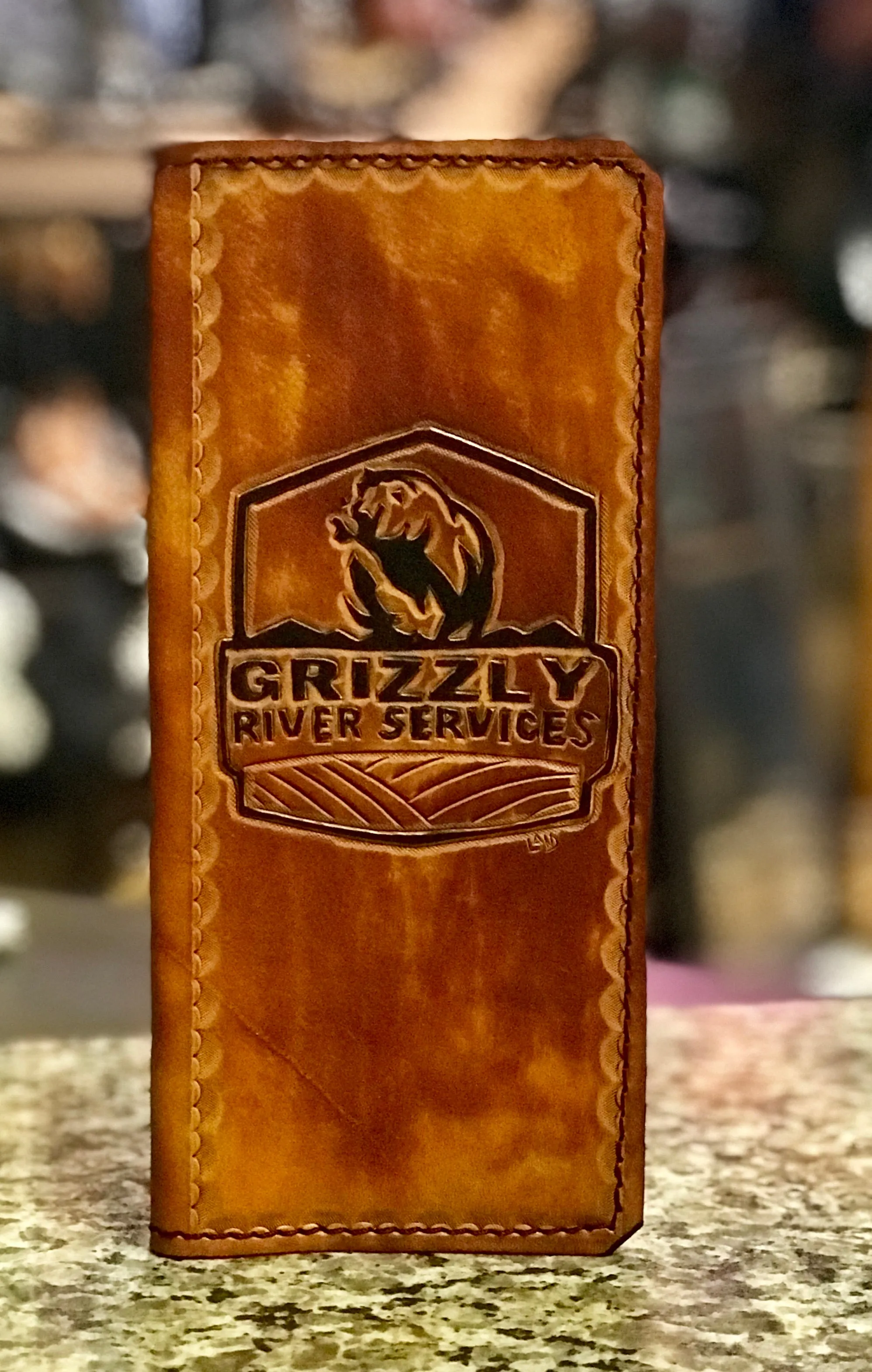 Leather Tally Book - Custom Handmade