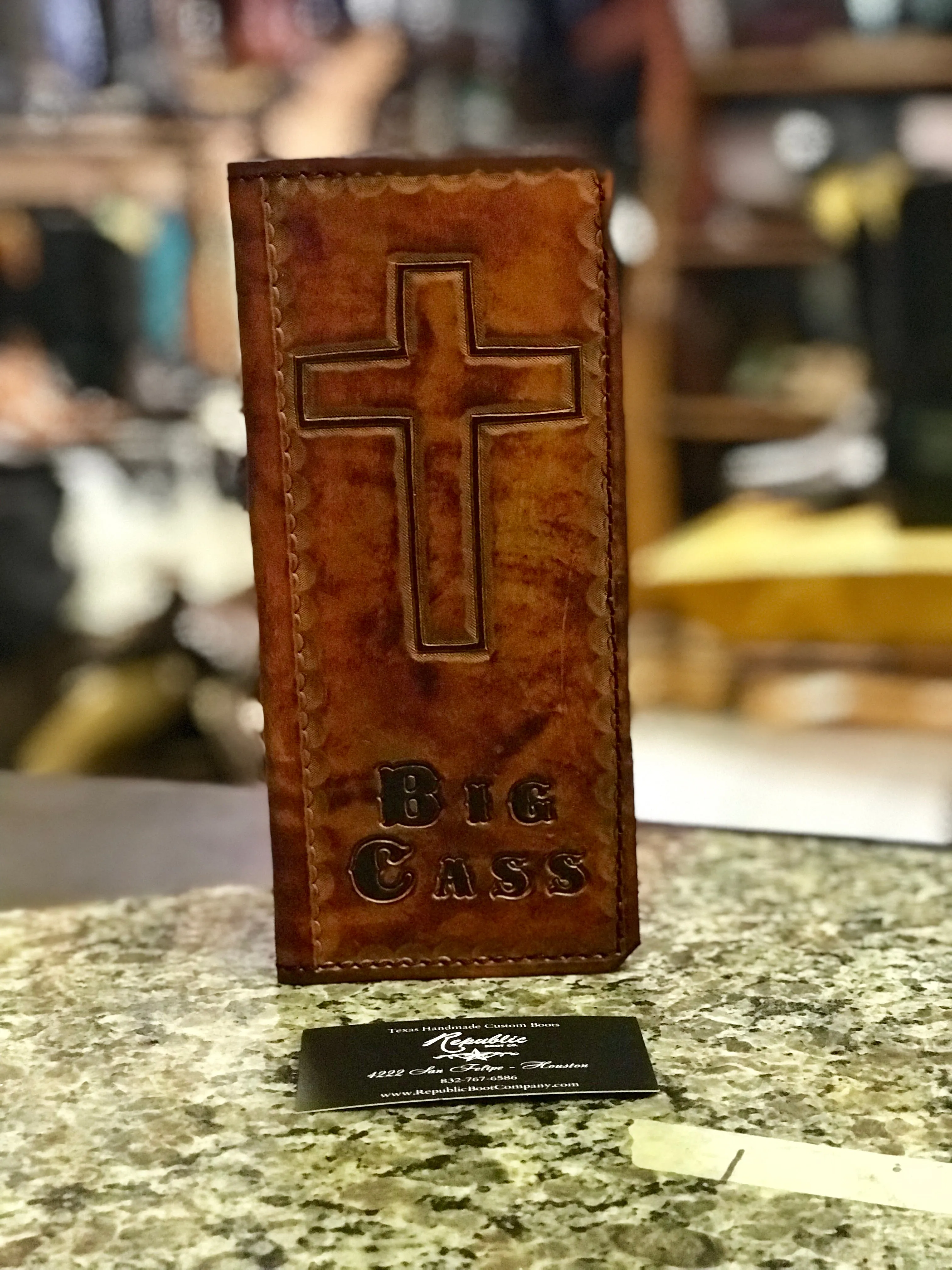 Leather Tally Book - Custom Handmade