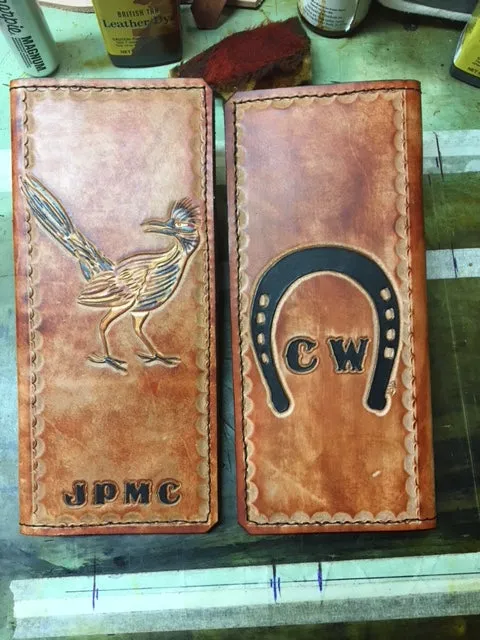 Leather Tally Book - Custom Handmade