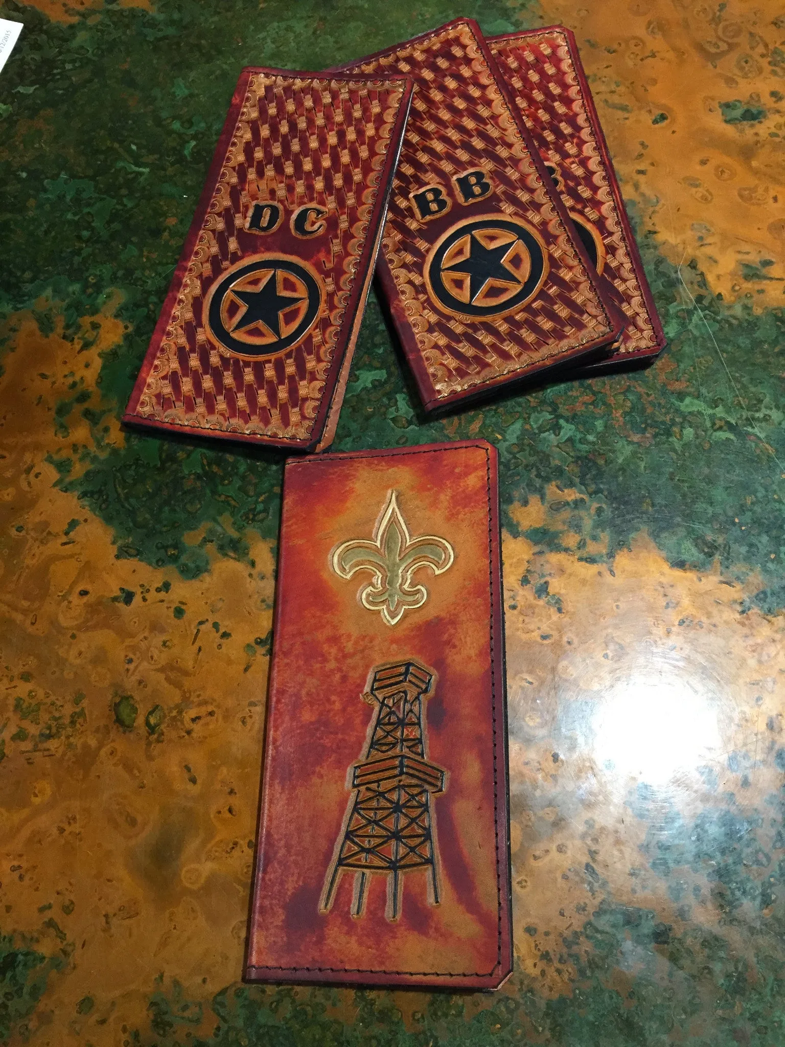 Leather Tally Book - Custom Handmade